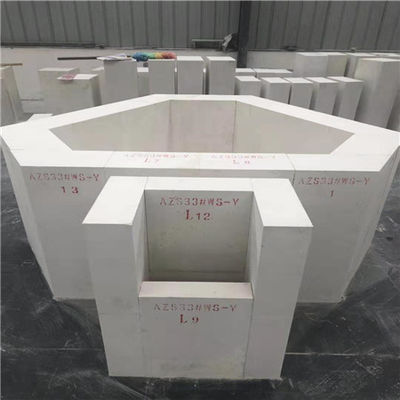 кирпичи кремнезема AZS Zirconia глинозема 3.1g/Cm3 для стеклянных печей